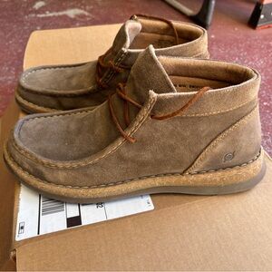 Born Men's Brown Suede Ankle Boots in